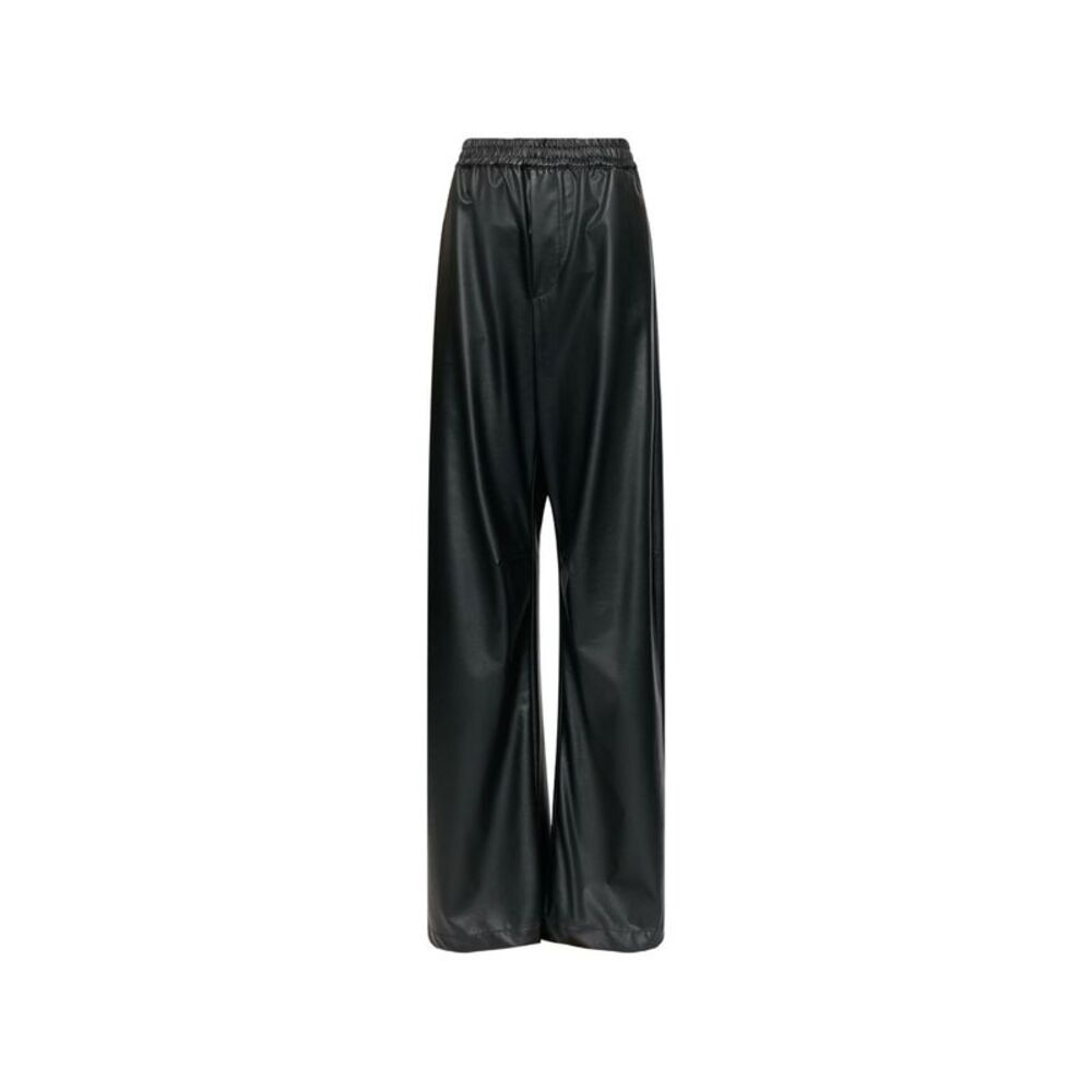 Mm6 Maison Margiela Women Faux Leather Trousers